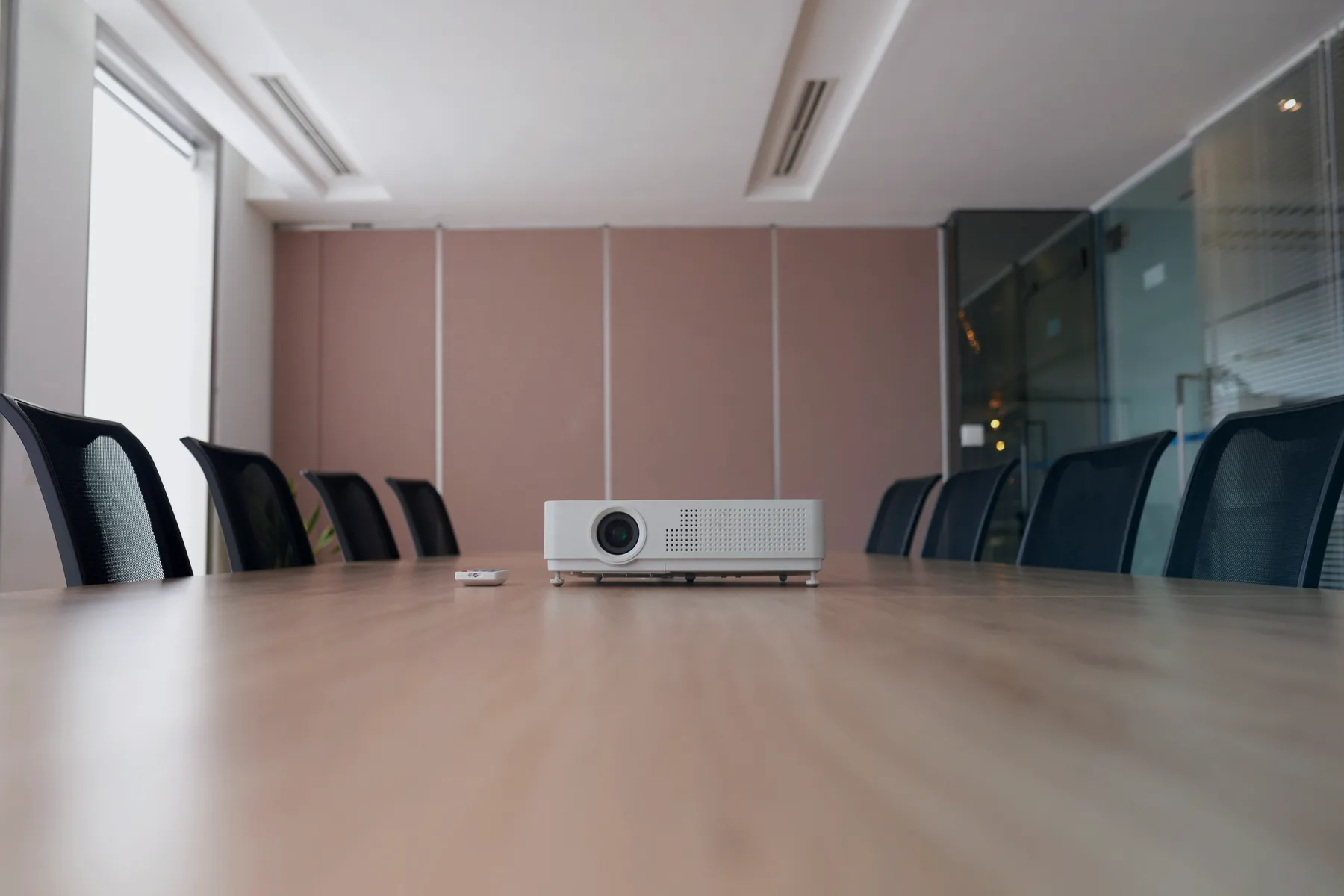 Meeting room with projector
